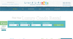 Desktop Screenshot of liquidlifevacationrentals.com